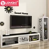 2018 New design Carving flower TV console with drawer eco-friendly wood tv stand living room furniture