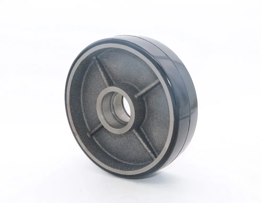 2017 Diameter 150mm Hand Pallet Truck Rubber Wheels With Aluminium Core