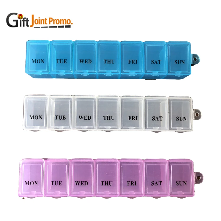 7 color pill box