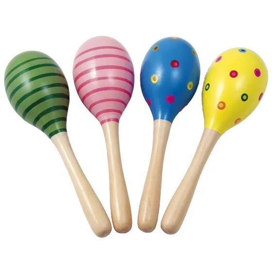 Custom Children Baby Music Toy Wooden Maracas - Buy Maracas,Double ...