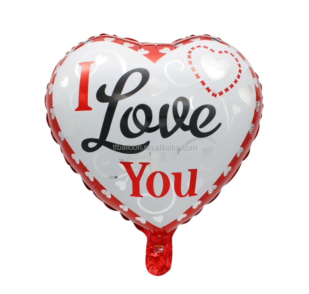 Balloons hearts valentine´s day wall decal - TenStickers