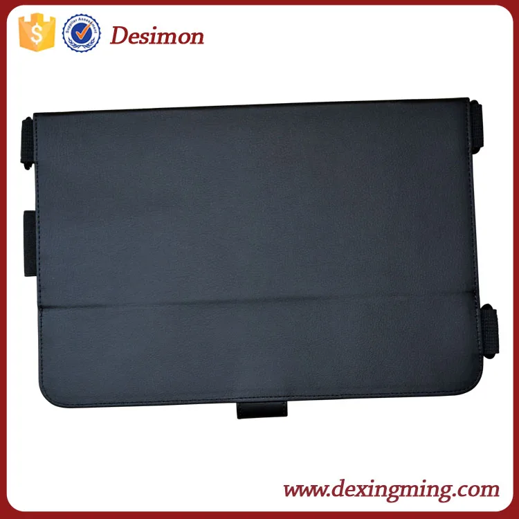 Black Leather Case For Ipad Carrying Case With Shoulder Strap,For Ipad