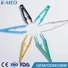 CE ISO approved disposable medical medical Nie Zi wholesale operation using colorful plastic tweezers