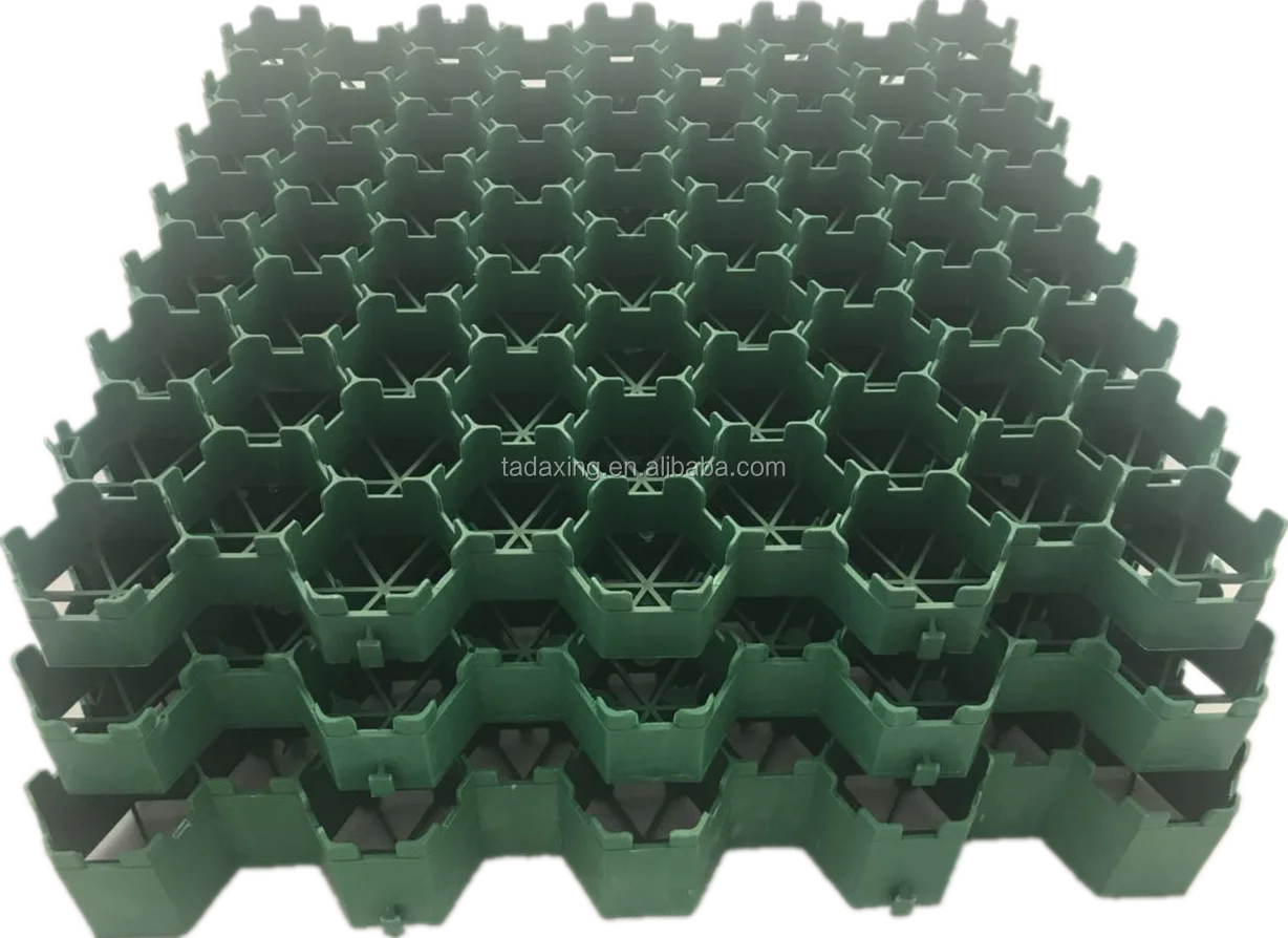 40mm 50mm 70mm Height Gravel Stabilizer Mat Plastic Grass