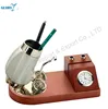 Creative Desktop Pen Holder Inspirational Company Gift with Clock