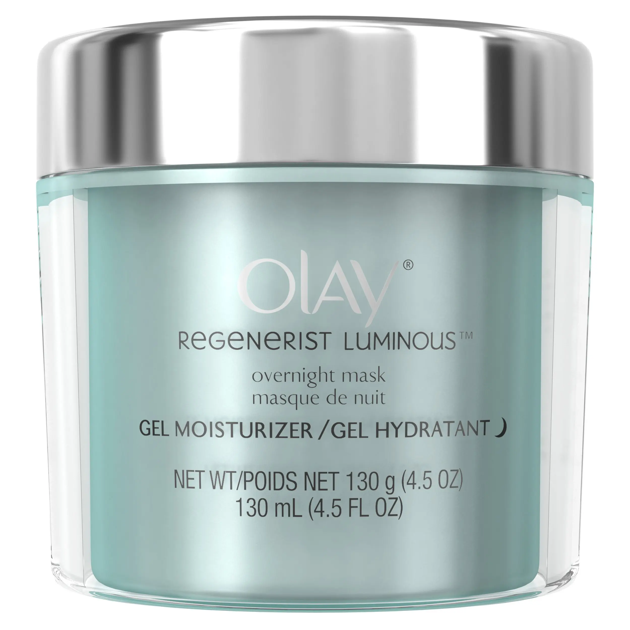 Olay Regenerist Luminous Overnight Facial Mask Gel Moisturizer, 4.5 oz Packaging may Vary