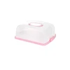 Cake Carrier Holder Cover by Sweet Course Official Large rectangle Cake Container with Collapsible Handles 10 inch