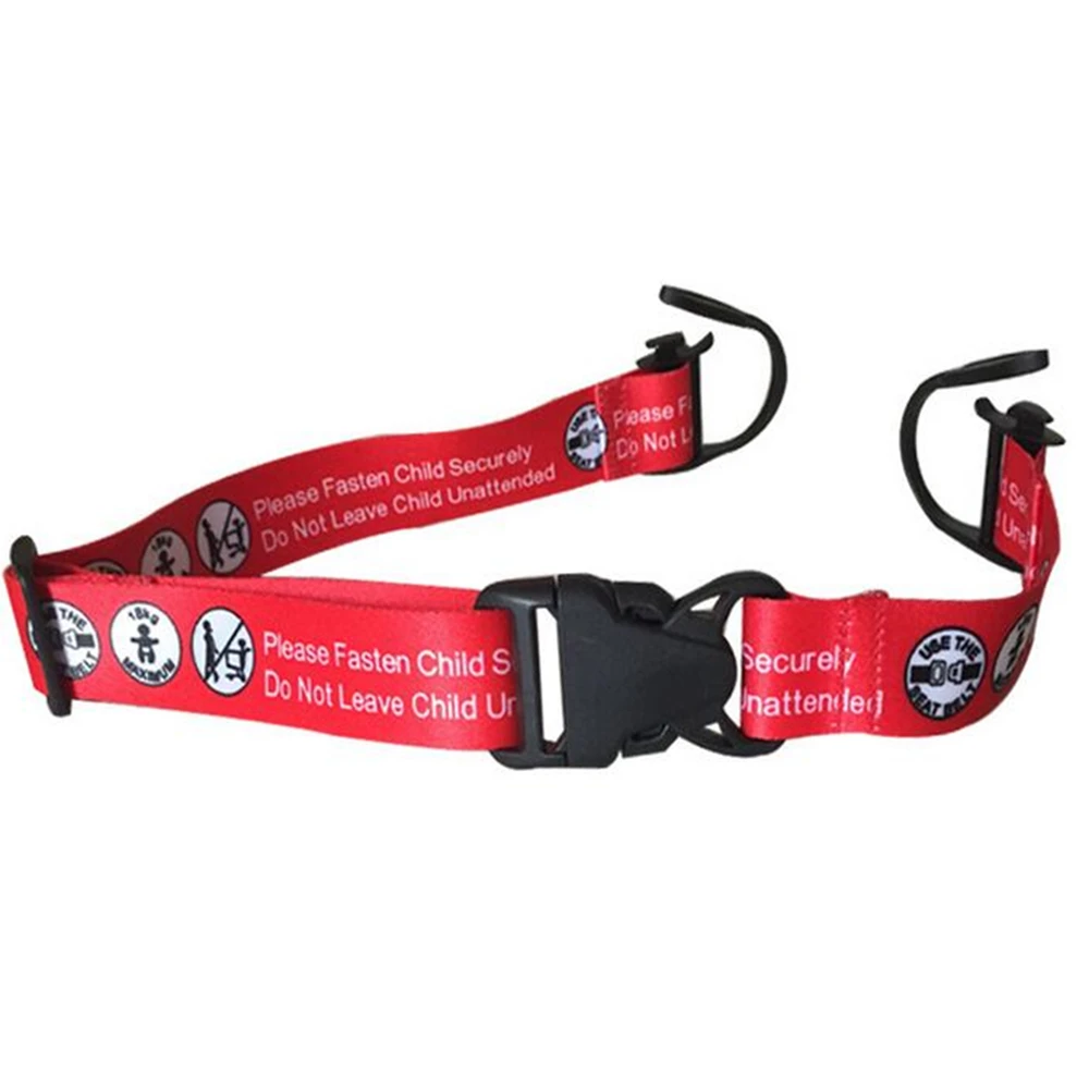 Rhssb02 Safety Belt For Shopping Cart Baby Seat Belts 110cm*6.7cm Red