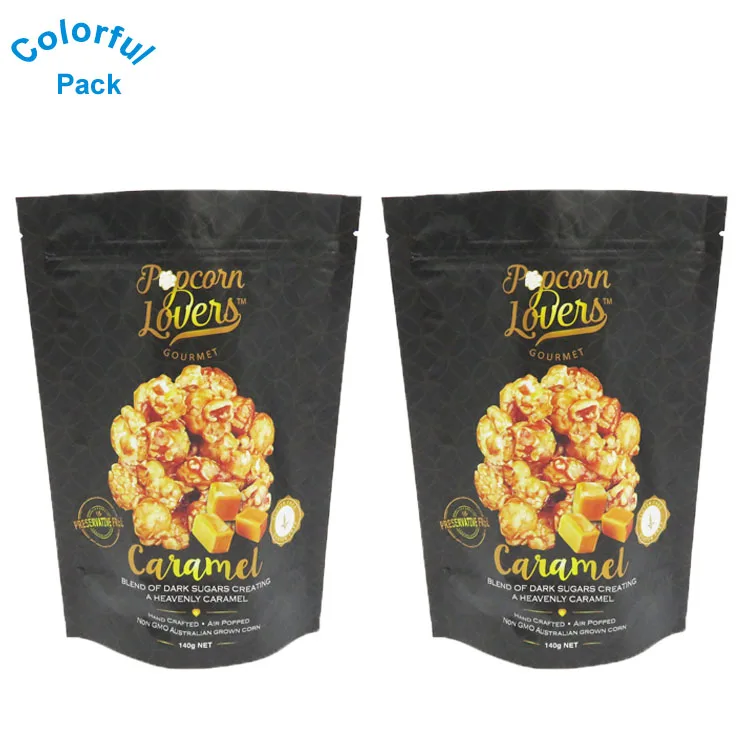 Plastic Food Packaging Custom Logo Popcorn Bags Buy Custom Logo
