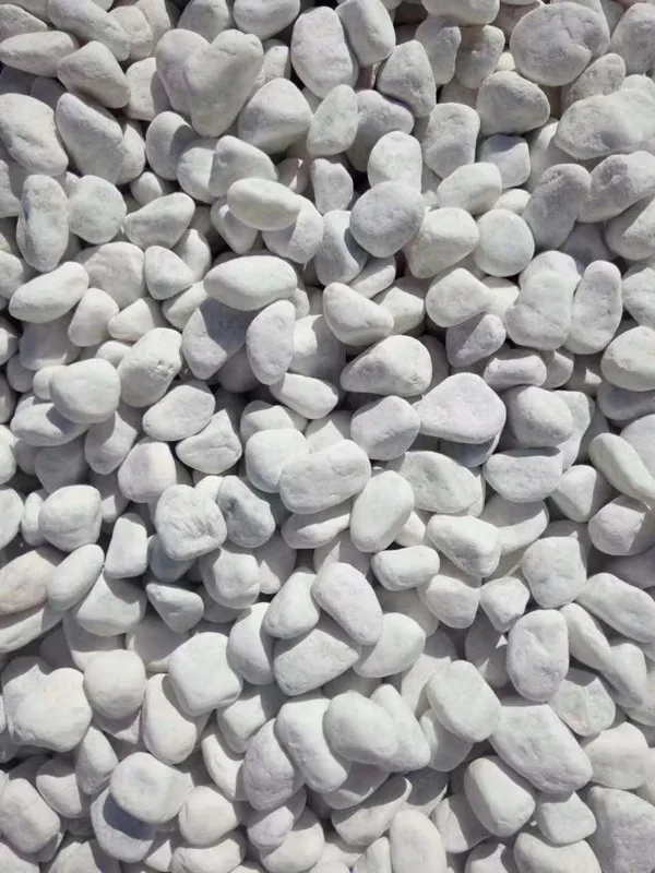 snow white pebble stone 