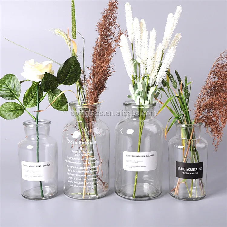 Clear Or Amber Glass Vases Wholesale Cheap / Clear Glass Wholesale