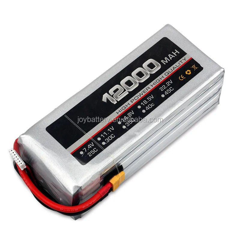 3s11.1v 12000mah 25c rc锂聚合物电池组