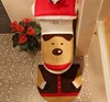 Christmas Toilet Seat Cover Funny Santa Closestool Decorations Bath Rug Set