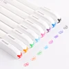 High Quality 0.4 Mm 8 Colors set Fineliner Colors Pens Arts Marker pen Gel Pens Drawing For Children Graffiti Hook Fiber Pen