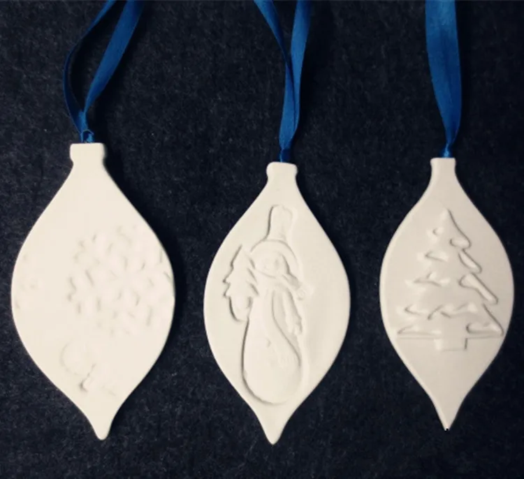 Wholesale Unpainted Blank White Ceramic Christmas Ornaments Buy