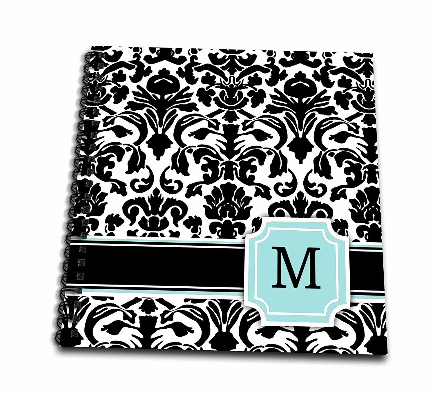 mp/_154542/_1 3dRose Personalized Letter B Aqua Blue Quatrefoil Pattern Teal Turquoise Mint Monogrammed Personal Initial Mouse Pad