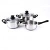 Stainless steel Cooking Set with Bakelite handle CW15