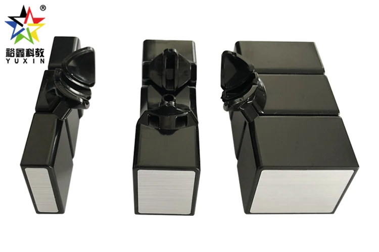 mirror cube silver color