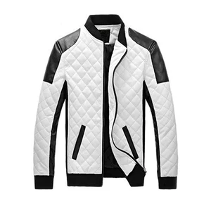 Mens Black White Winther Leather Jaquetas Jackets Mens Black White Winther Leather Jaquetas Jackets