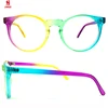 Wholesale custom beautiful rainbow glasses optical frame