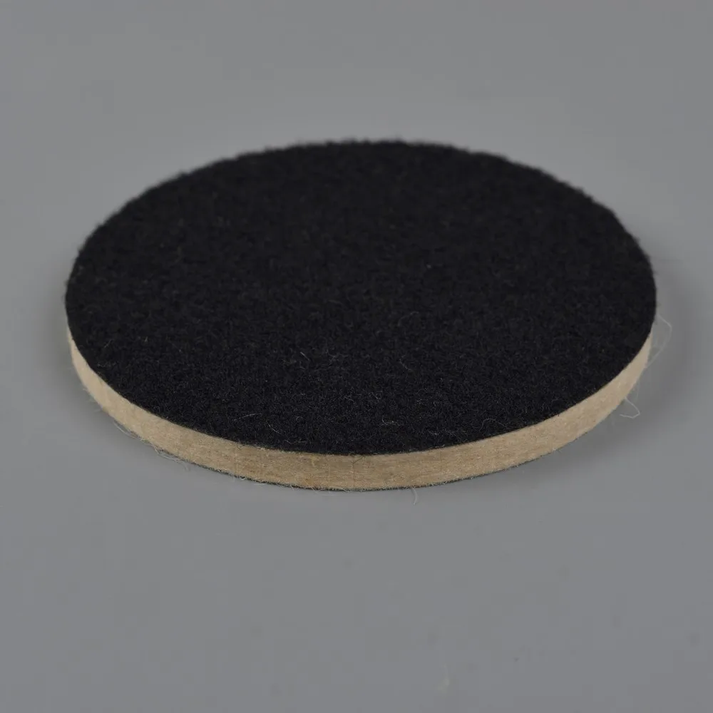 125mm Black Felt Buffing Pad Wool Felt Polishing Wheel For Marble And