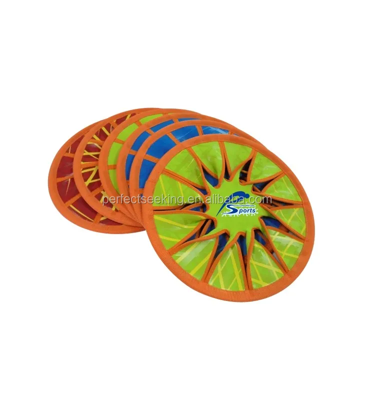 Soft Flying Disc Fabric Waterproof Cloth With Twist Flowers Soft Ufo