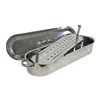 removable poaching rack Stainless Steel Fish Steamer