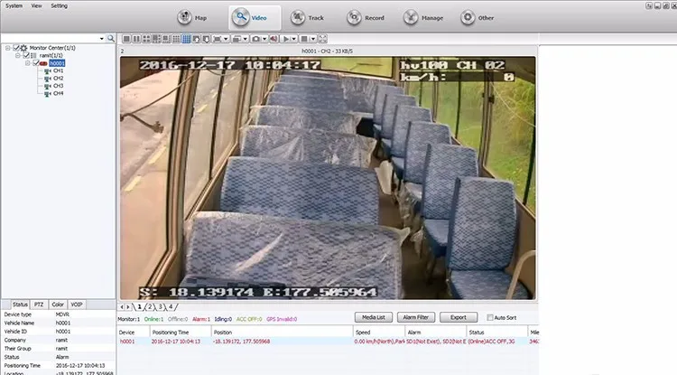 MDVR Installed in Bus in Fiji