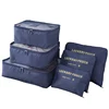 6 PCS in 1 Set Packing Cubes Pouches Travel Bag Organizer