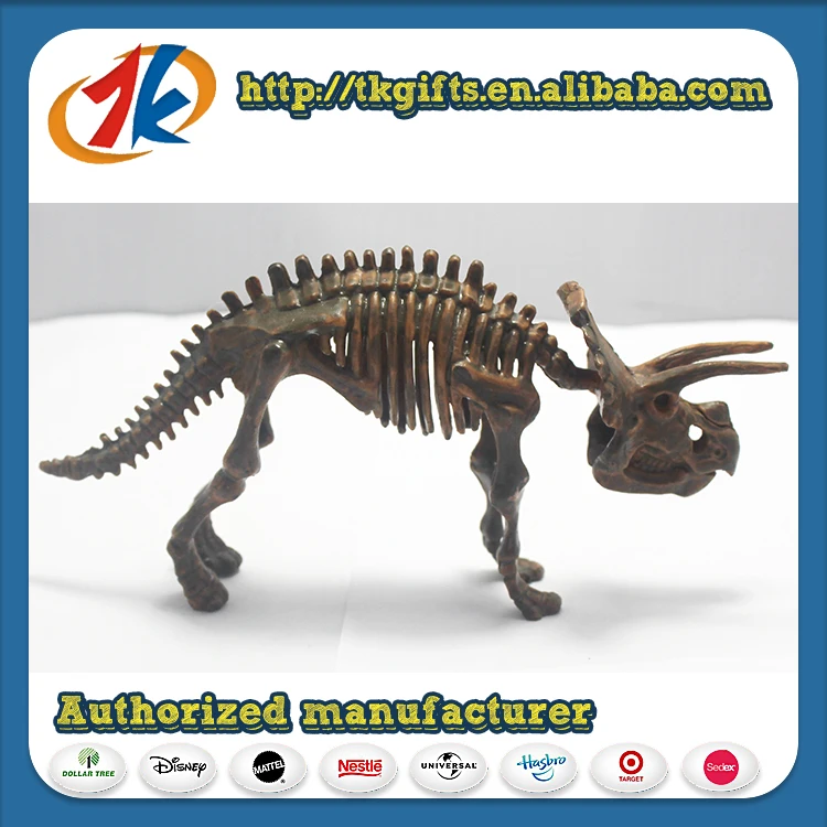 dinosaur skeleton figurine