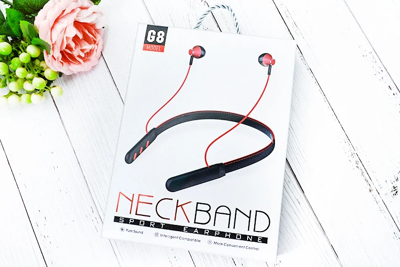 V5.0 G8 Neckband Mobile Accessories Bluetooth Earphone Wireless Hand Free Earphone - ANKUX.COM