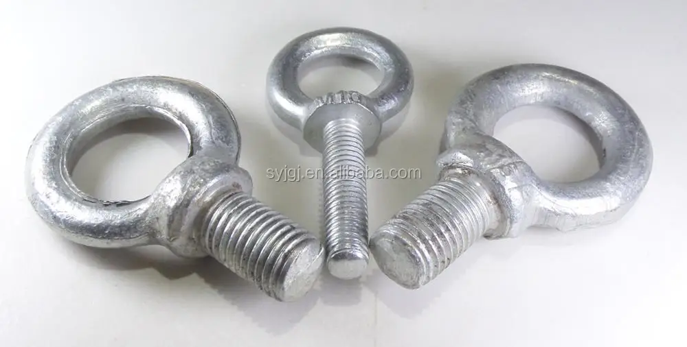 Din 580 Zinc Plated Carbon Steel Shoulder Pattern Eyebolt Eye Bolt