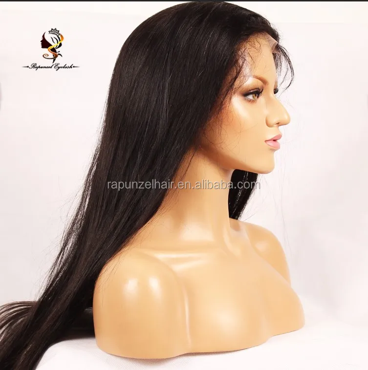 Dropshipping Lurus India Rambut Wig Harga Murah Penuh 