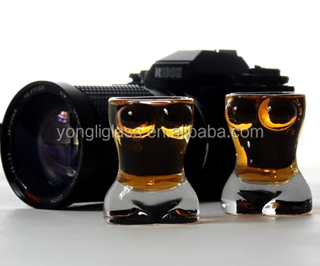 Wholesale high quality shot glass , sexy lady shape glass , glass cup manufacturer