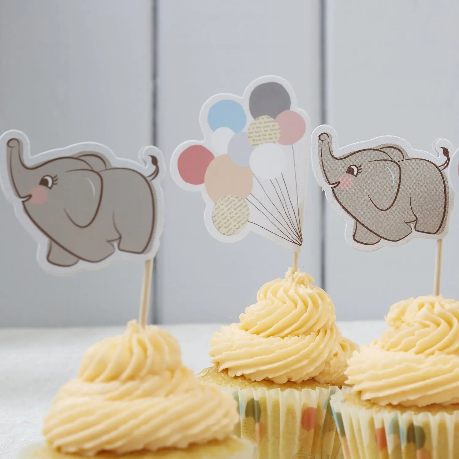 Little One Ginger Ray Baby Elephant Finger Print Keepsake Guestbook