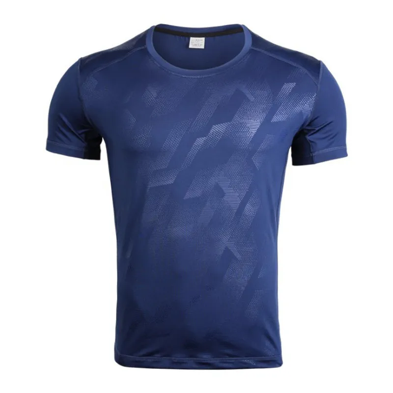 Plus Size Sports Quick Dry Breathable Round Neck Men Outdoor Fitness