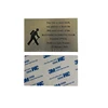 custom golden print metal thin labels brand embossed logo stickers cheap etched stainless steel 3d nameplates adhesive signs