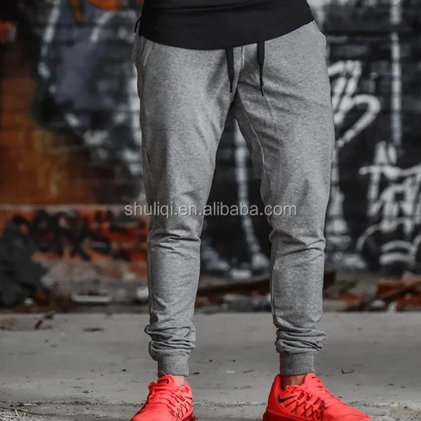 tapered grey sweatpants