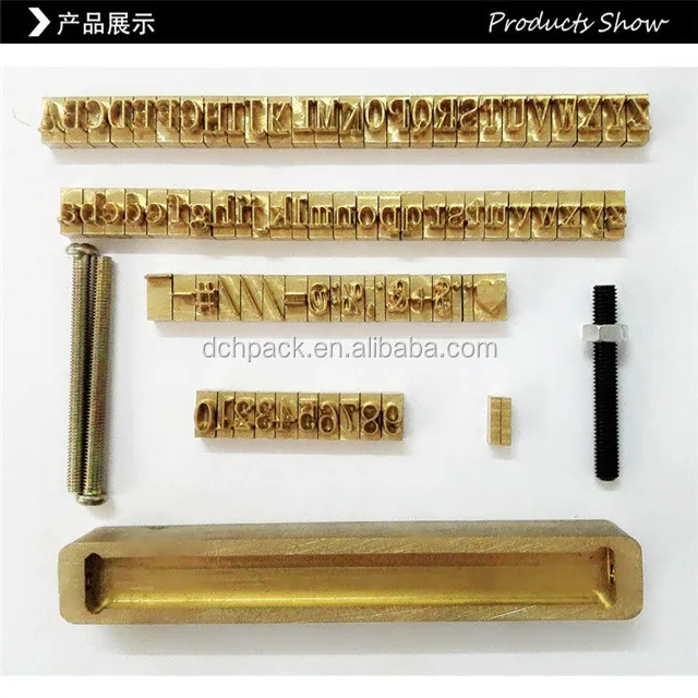 Customizable Font Size Alphabet Letter Stamps With Holder Buy