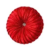 Round Solid Color Velvet Chair Cushion Couch Pumpkin Throw Pillow Home Decorative Floor Pillow