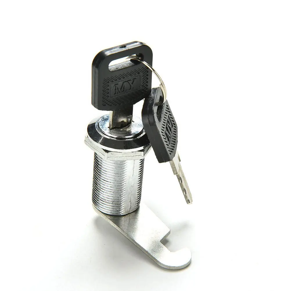 Crqes 1 Pcs 30mm Cam Locks Locker, Cabinet, Drawer, Mailbox, Door with 2 Keys