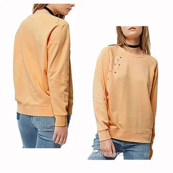 distressed sweatshirt womens