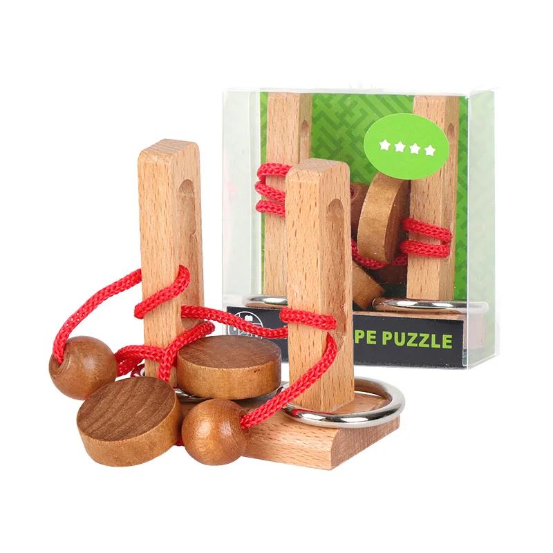 Interlocking Wooden Rope Puzzle Game Buy Puzzle,Rope Puzzle