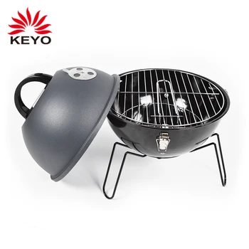 Bouilloire Portable Barbecue Barbecue Au Charbon De Bois Portable ronde pour Barbecue Grill à charbon Grille de