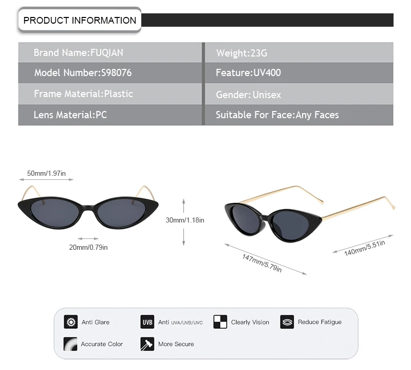 Wholesale Cat Eye Metal Frame Triangle Women Mirror Shades sunglasses