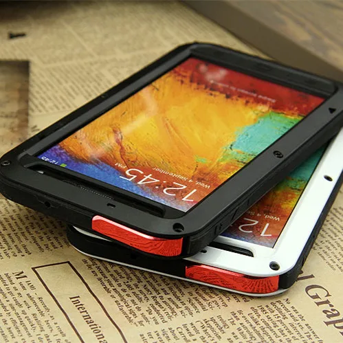 Note 3 Original Love mei Waterproof Case For Samsung Galaxy Note 3 N9000 case Dropproof Aluminum