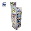 Glossy Printed POP Cardboard Product Floor Display For Washing Supplies