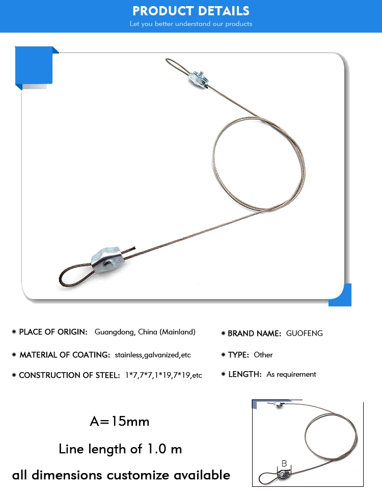 Various Kinds Massage Table Stainless Wire Rope End Terminations Buy