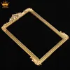 Yiwu factory brown square bulk frames high quality decorative plastic mirror frames digital photo frame