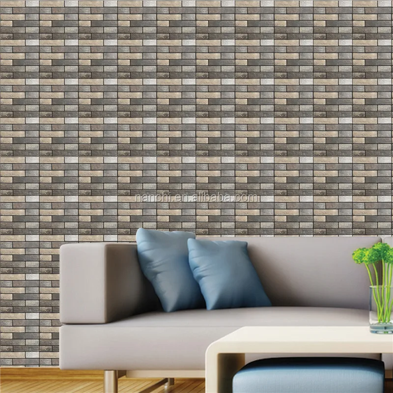 3d Stereo Stone Brick Wall Panel Sticker For Home Living Room Restaurant Decor Pvc Faux Brick Removable Self Adhesive Tile Mural Buy Faux Brick Wall